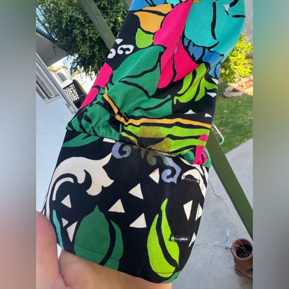 70s Vintage Bali Swim Two Piece Hawaiian Funky Pant Set - Picture 12 of 12